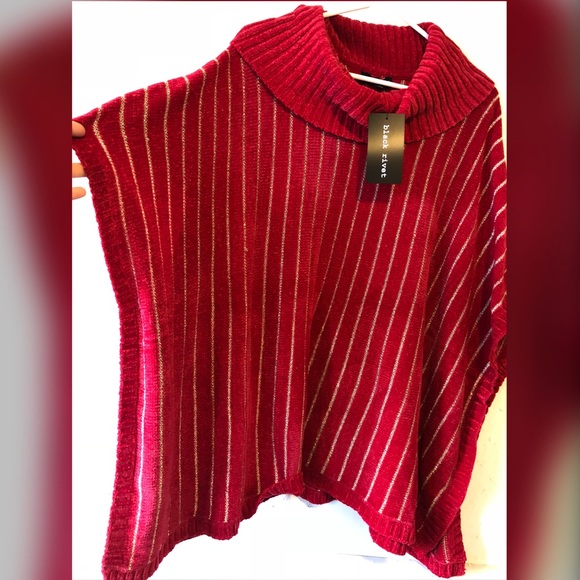 NWT Black Rivet Red Cover Up Jacket Warm Coat Top - Picture 2 of 8